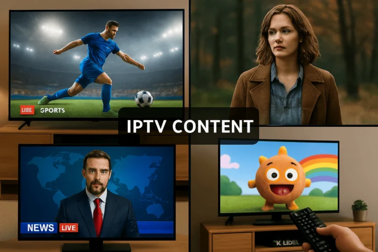 Aperçu du contenu offert pendant les essais IPTV pour tester notre service complet