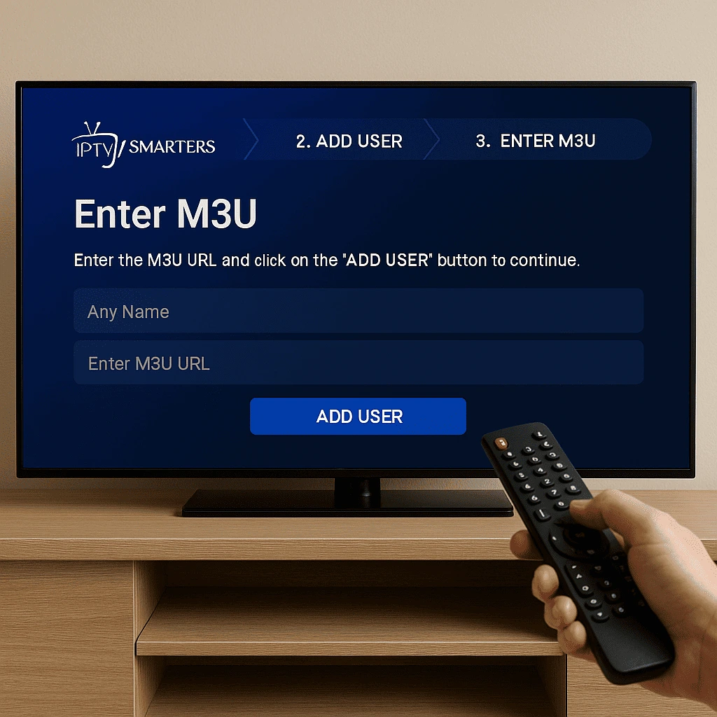 Activation facile de [iptv smarters abonnement] avec playlist [iptv m3u] sur TV connectée