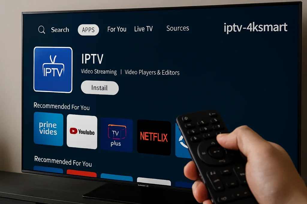 comment installer IPTV sur Smart TV