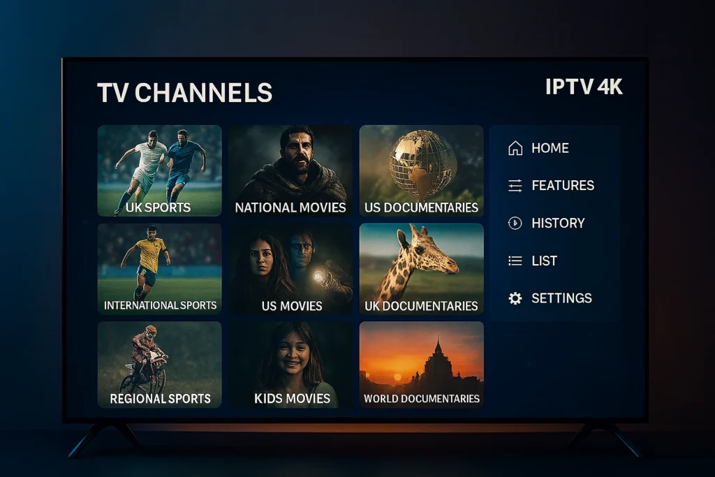 Chaînes TV en ligne en qualité 4K via iptv extreme – iptv 4K, iptv premium, iptv extreme 2025
