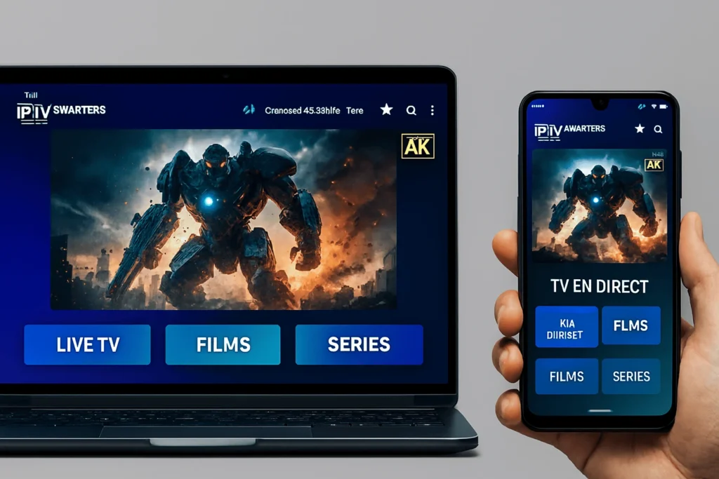 Compatibilité de iptv smarter pro rapide sur Windows et Android, avec streaming 4K fluide sur plusieurs appareils