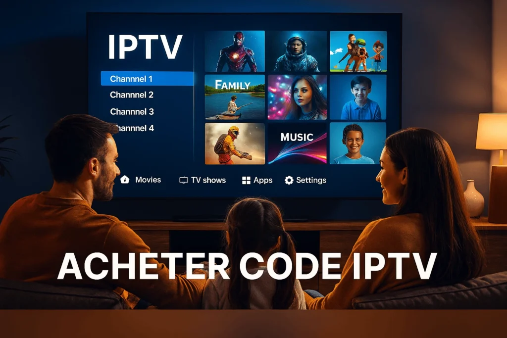 Acheter code IPTV pour un accès sécurisé et pratique aux chaînes HD en Europe.