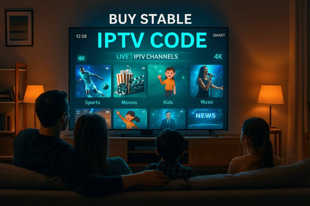 Acheter code IPTV stable pour profiter d’un abonnement IPTV premium fiable en qualité HD/4K.