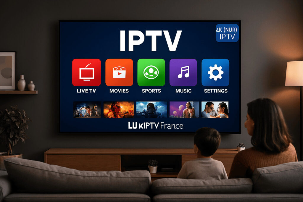 Lux IPTV France interface – Abonnement IPTV 4K avec service IPTV streaming et VOD films séries
