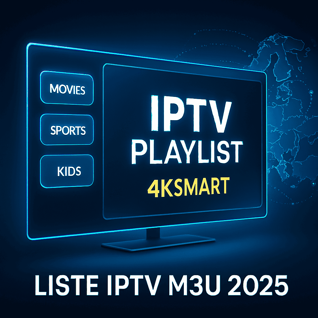  liste mise à jour de l iptv m3u avec interface moderne et playlists IPTV Europe en 4KSMART