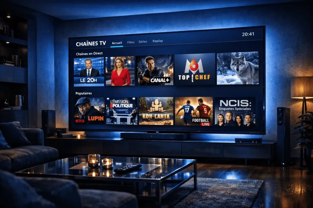 IPTV fiable 12 mois - Abonnement IPTV-4KSMART qualité 4K en France 2026