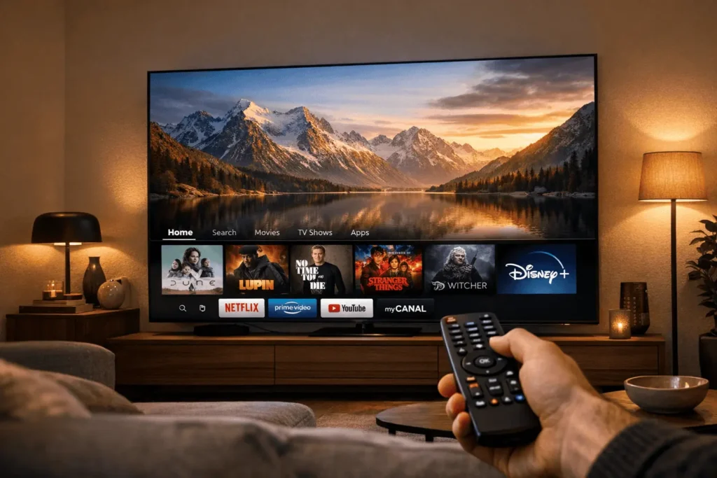 
Abonnement IPTV Smarters Pro 2026 — streaming 4K Ultra HD sur Smart TV en France