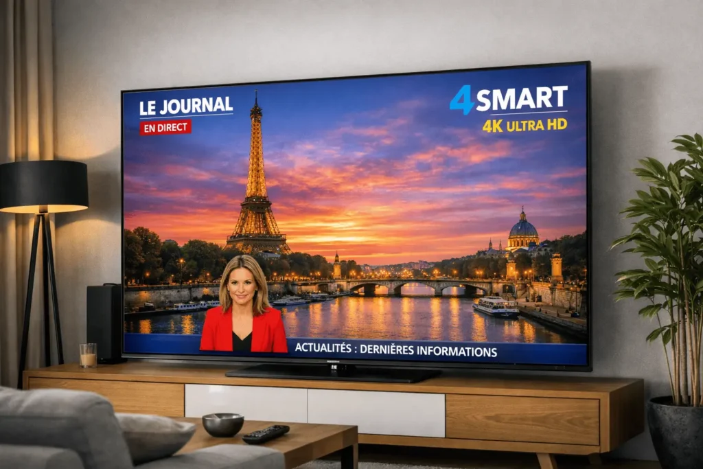 streaming 4K iptv smart tv — chaînes françaises en 4K sur Samsung LG