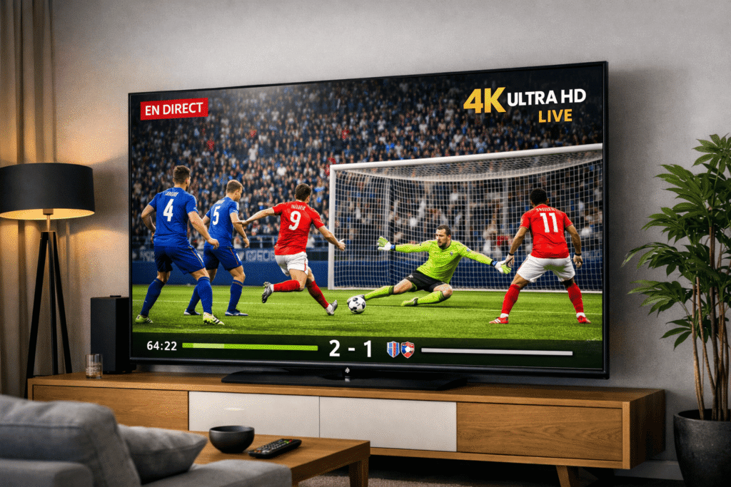 iptv smarters hd sans buffering — chaînes sport 4K en direct stables sur IPTV France