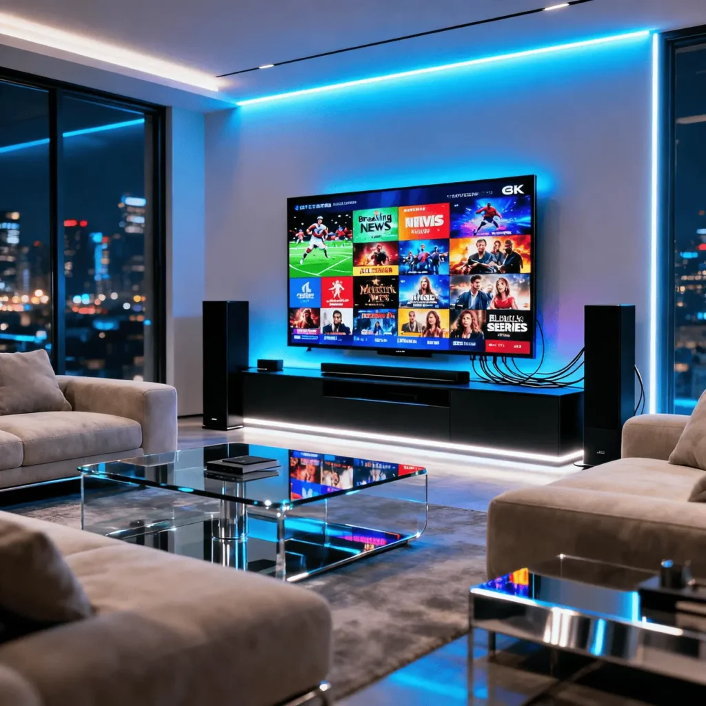 abonnement IPTV Europe 2026 — IPTV-4KSMART 120 000 chaînes en direct sur Smart TV 4K