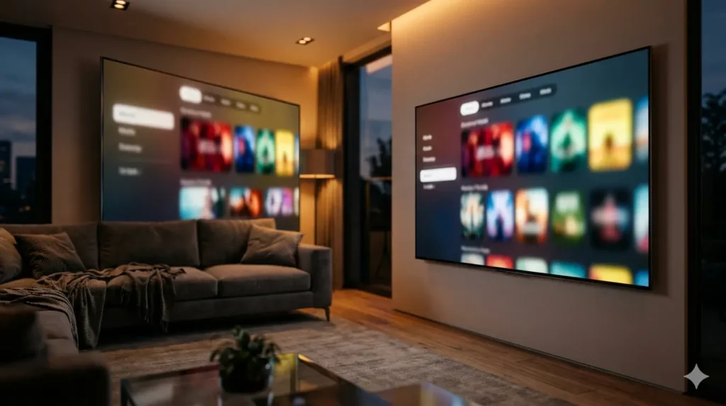 Code IPTV France 2026 sur Smart TV dans un salon moderne