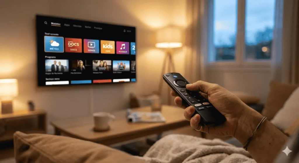  Utilisation d'un lecteur IPTV via télécommande sur Smart TV
