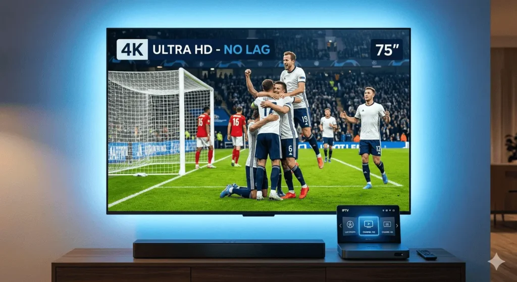 Expérience immersive : L'IPTV Mondial 2026 offre une qualité d'image IPTV sport 4K.