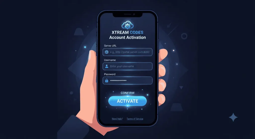 activer code xtream playlist m3u8 application IPTV smartphone