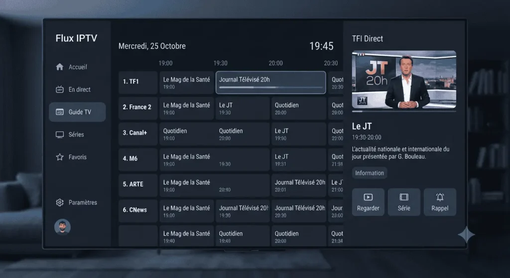 TIVIMATE IPTV ABONNEMENT interface IPTV pour abonnement IPTV et streaming TV