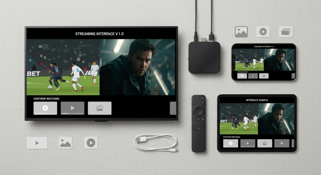 Appareils compatibles avec un abonnement smart iptv : Smart TV, box Android et smartphone