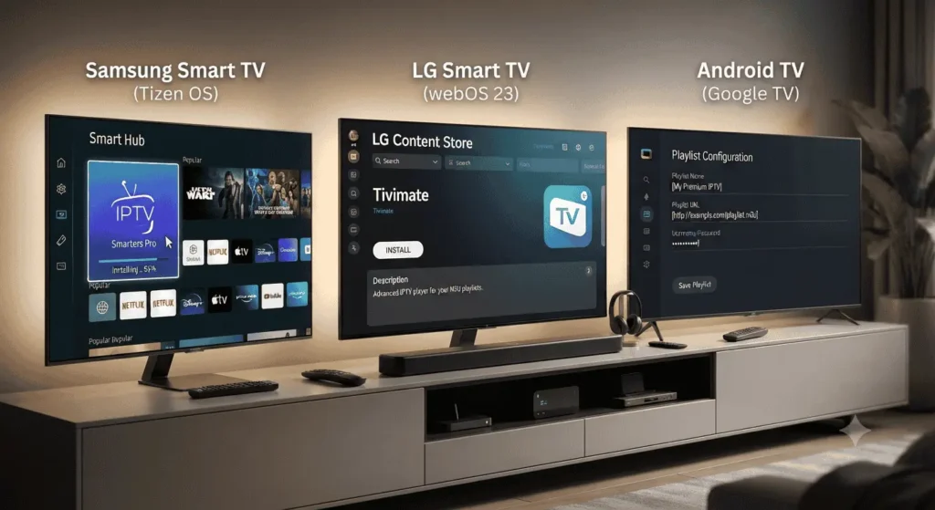 Configuration Smart IPTV sur Android TV avec activation IPTV et abonnements IPTV