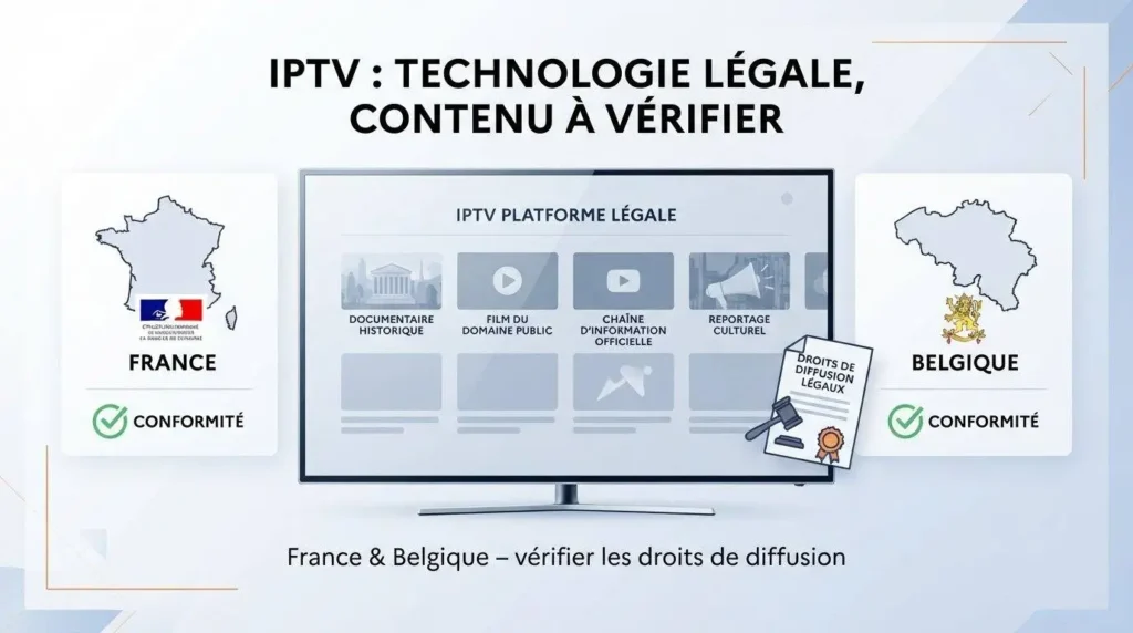 Application IPTV Smart TV et cadre légal de l’IPTV en France et en Belgique